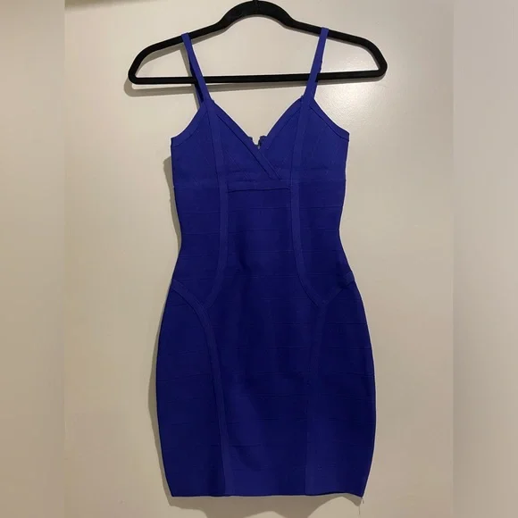 Guess | Dresses | Guess Electric Blue Sleeveless Mini Bandage Dress |  Poshmark